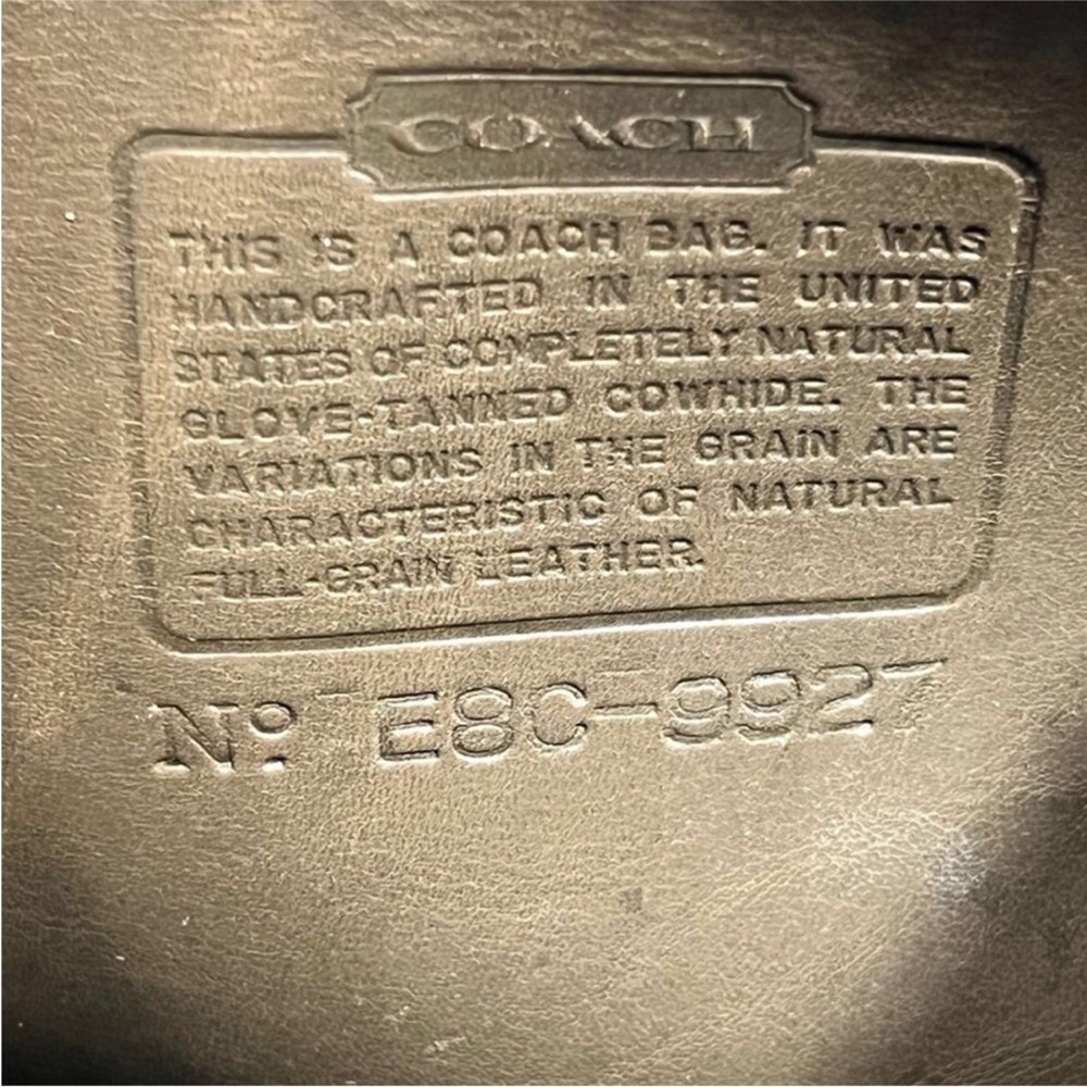 Vintage Coach Willis Bag Olive Green Leather E8C-9927 Rare And HTF - Picture 2 of 13